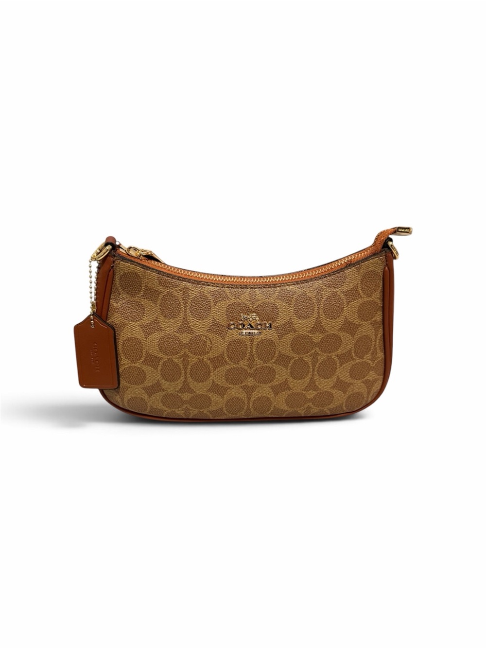 Coach Signature Canvas Brown Shoulder Bag
